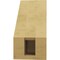 Ekena Millwork 3-inch W x 6-inch D x 6-inch H Stanfield Rough Cedar Woodgrain TimberThane Knee Brace, Primed BRCUR03X06X06STARCPR - alternate 2